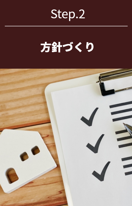 STEP2。方針づくり